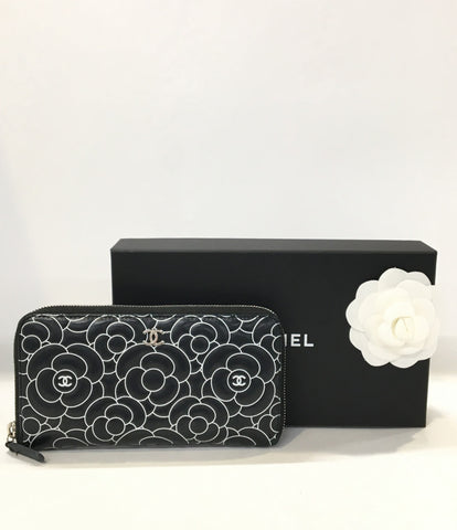 Chanel Long Wallet (Camellia) Camellia Ladies (Round Fastener) CHANEL