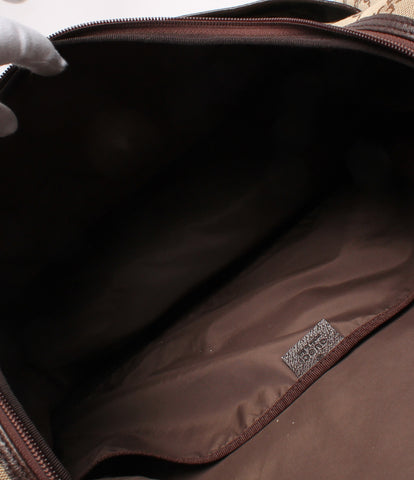 Gucci Mothers Bag Shoulder Bag Beige GG× Dark Brown GG Canvas 123326 Ladies GUCCI