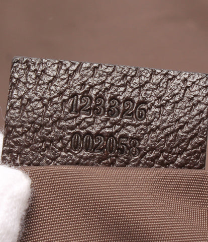 กุชชี่แม่กระเป๋าสะพายสีเบจ GG× สีน้ําตาลเข้ม GG ผ้าใบ 123326 ผู้หญิง GUCCI