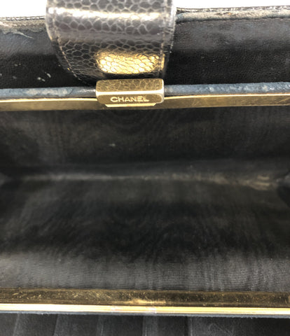 กระเป๋าสตางค์ยาวของชาแนลคามากุจิโค่มาร์คคาเวียร์สกินเลดี้ (กระเป๋าสตางค์ยาว) CHANEL