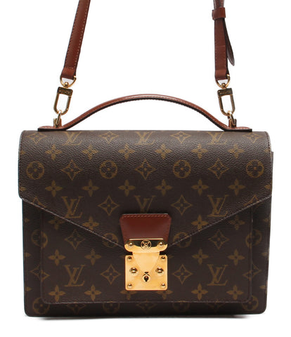 Louis Vuitton 2WAY Shoulder Bag Handbag Mont Saw Monogram M51185 Ladies Louis Vuitton
