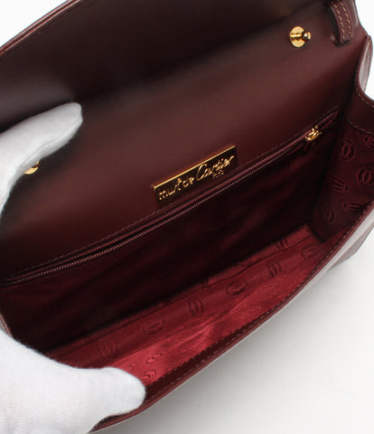 Cartier Leather Shoulder Bag Mustline Ladies Cartier