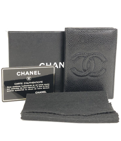 Chanel Card Case Coco Mark Caviar Skin Women's (Multiple Size) Chanel