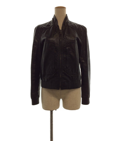 Prada Front Zip Leather Jacket Ladies Size 38 (S) Prada