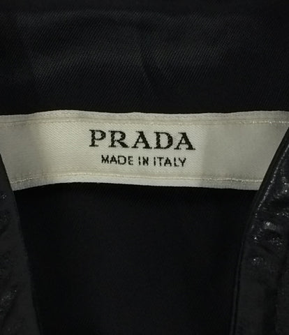 เสื้อแจ็คเก็ตหนังซิปด้านหน้า Prada ผู้หญิง SIZE 38 (S) PRADA