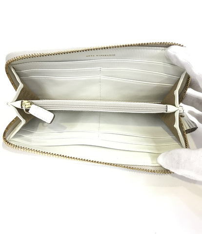 ผลิตภัณฑ์ความงาม Anija Heinde มีนาคมซิปขนาดใหญ่กระเป๋าสตางค์ยาวผู้หญิง (ซิปกลม) Anya Hindmarch