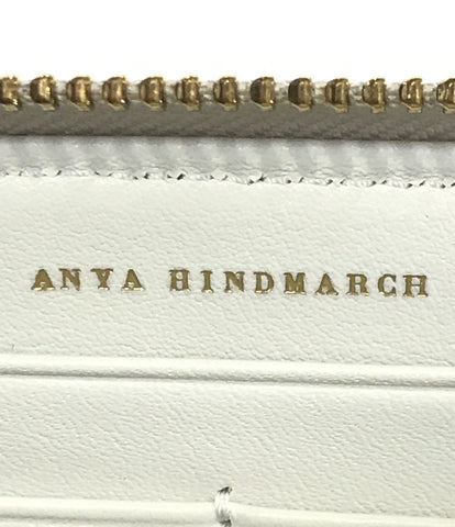 Anya后3月美容圆形紧固件长款钱包女（圆形紧固件）Anya Hindmarch