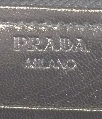 Prada เปิดกระเป๋าสตางค์ซิป CARETTO FRAMES1M056 เลดี้ซิปรอบ