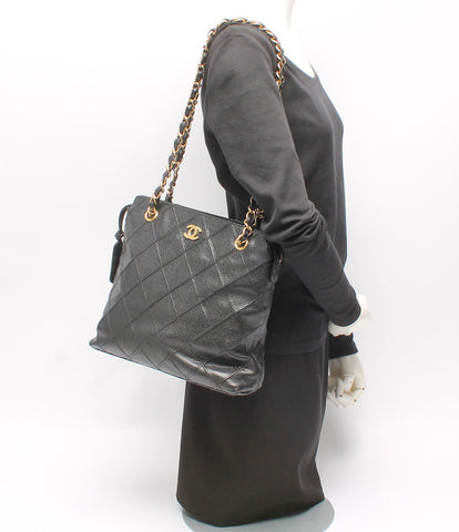 Chanel Leather Chain Shoulder Bag Matrasse Single Chain Ladies Chanel
