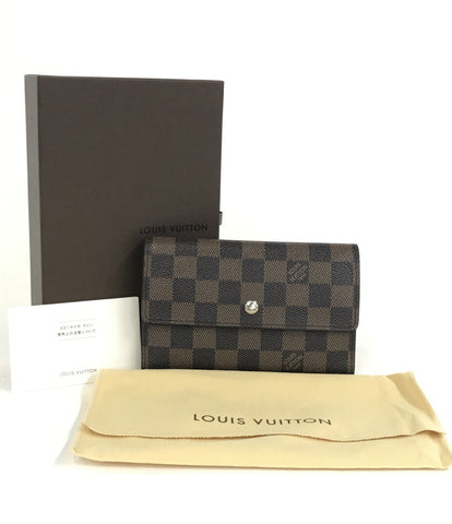Louis Vuitton Three-folded wallet Porto Tresol Etui Pipe Damier N61202 Unisex (3 fold wallet) Louis Vuitton