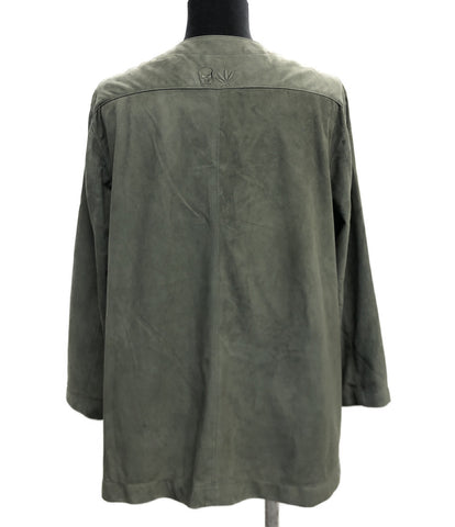 Lucian Pellafine Sheep Swede Leather Blythed Jacket Women Size S (S) Lucien Pellat-Finet