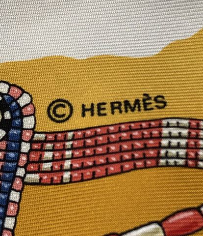 エルメス  スカーフ カレ90 シルク100% ケニアの真珠     レディース  (複数サイズ) HERMES