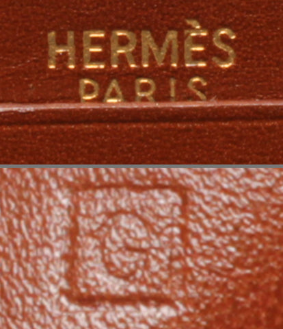 エルメス  三つ折り長財布 □G刻 ゴールド金具  ベアン 2PLIS    レディース  (長財布) HERMES