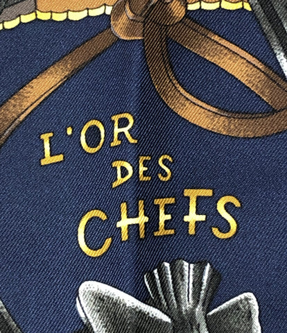 エルメス 美品 シルクスカーフ カレ90 L Or Des Chefs     レディース  (複数サイズ) HERMES
