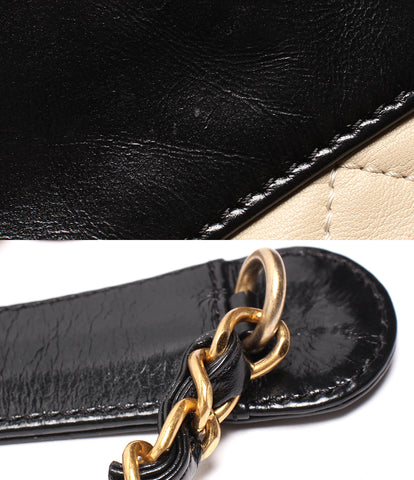 Chanel 2WAY Leather Shoulder Bag Hand Gold Bracket Women's Chanel