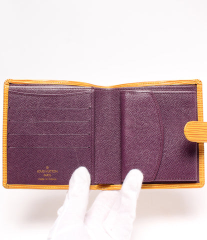 ルイヴィトン  二つ折り財布 ポルトビエ コンパクト エピ   M63559 レディース  (2つ折り財布) Louis Vuitton