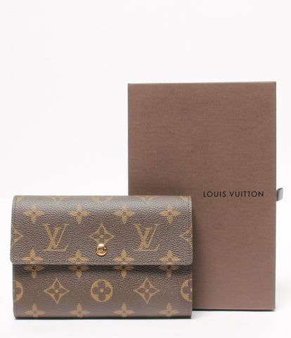 ルイヴィトン 美品 二つ折り財布 ポルトトレゾール エテュイパピエ モノグラム   M61202  ユニセックス  (2つ折り財布) Louis Vuitton