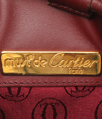 Cartier Shoulder Bag Drawstring Bordeaux Mastline Ladies Cartier