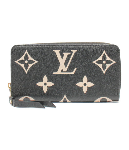 Louis Vuitton Monogram Eclipse Zippy Wallet Round Fastener Long