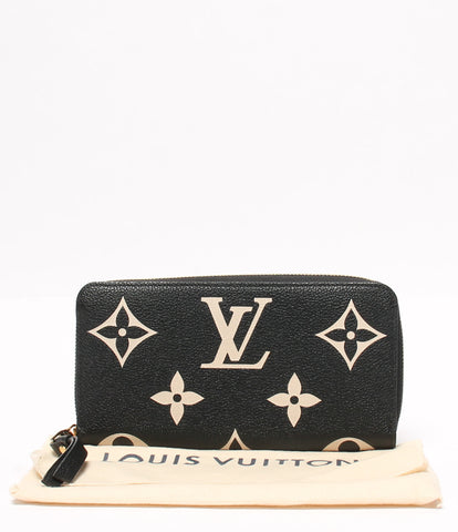 Louis Vuitton Monogram Eclipse Zippy Wallet Round Fastener Long