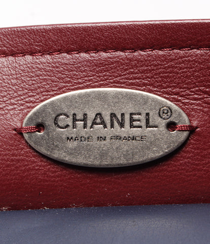 Chanel 2way handbag silver bracket Women's Chanel