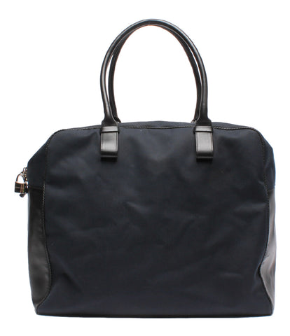 Bottega Beneta Boston Bag Canvas × Leather Men's Bottega Veneta