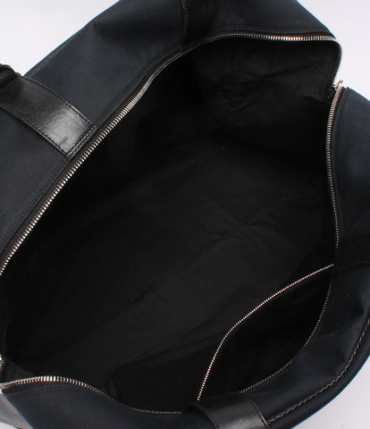 Bottega Beneta Boston Bag Canvas × Leather Men's Bottega Veneta