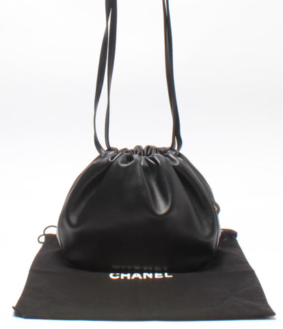 Chanel หนังกระเป๋าสะพาย Drawstring ผู้หญิง Chanel