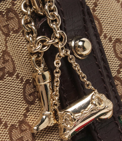 Gucci Leather Handbag GG Canvas Sherry 139261 213048 Women GUCCI