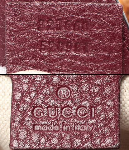 Gucci 2way皮革手提包单肩包竹购物者323660女性Gucci