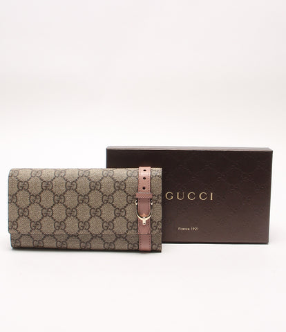 Gucci กระเป๋าสตางค์ยาว GG Scrim Women (กระเป๋าเงินยาว) กุชชี่