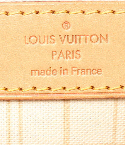 Louis Vuitton กระเป๋า Tote ไม่เคยเต็ม MM Damier Azur N51107 สุภาพสตรี Louis Vuitton