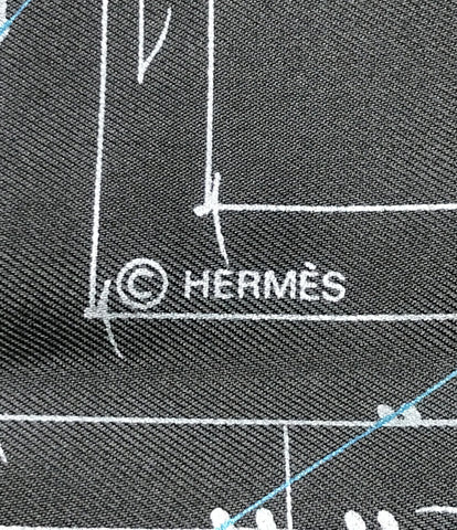 エルメス 美品 カレ90 シルク100％スカーフ  La Musique des Spheres    レディース  (複数サイズ) HERMES
