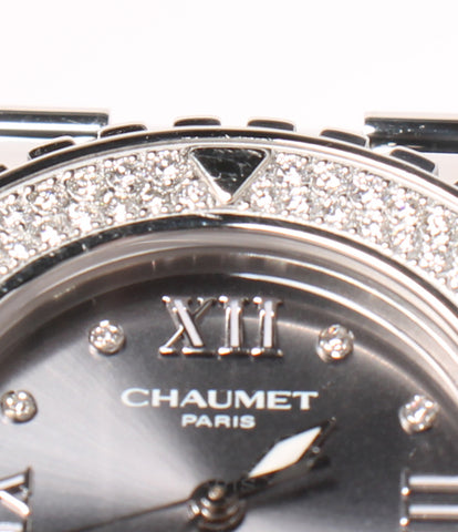 ショーメ  腕時計 ダイヤベゼル  クラスワン クオーツ グレー 622 ユニセックス   CHAUMET