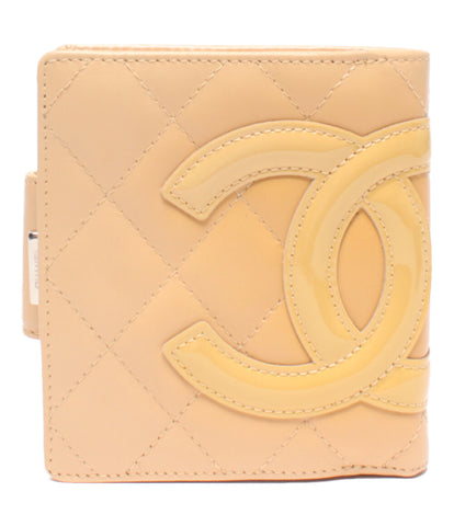 シャネル 美品 二つ折り財布 カンボンライン ココマーク      レディース  (2つ折り財布) CHANEL