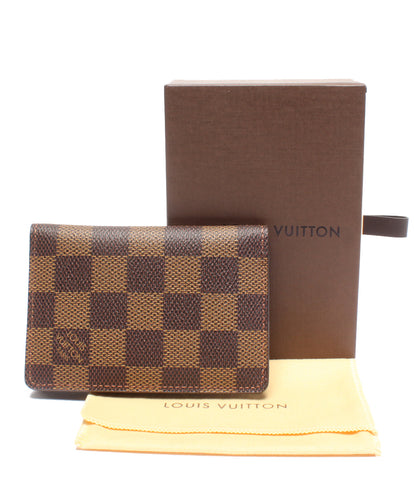 ルイヴィトン 美品 カードケース オーガナイザーポッシュ ダミエエベヌ   N61721 ユニセックス  (複数サイズ) Louis Vuitton