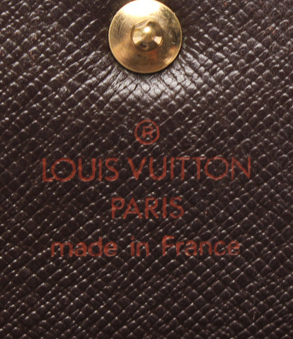 ルイヴィトン  三つ折り財布 ポルト トレゾール エテュイ パピエ ダミエエベヌ   N61202 ユニセックス  (3つ折り財布) Louis Vuitton