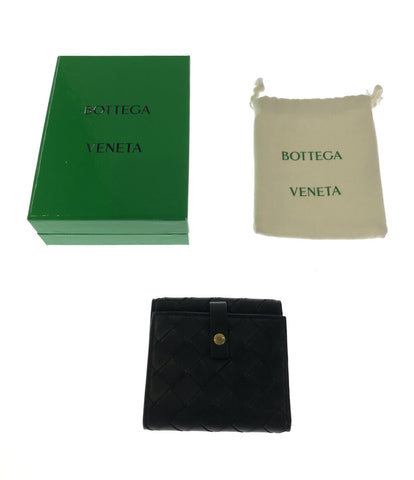 ボッテガベネタ 美品 二つ折り財布 Wホック  イントレチャート    レディース  (2つ折り財布) BOTTEGA VENETA