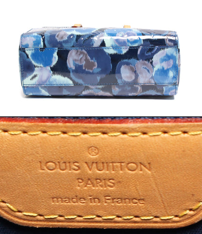 ルイヴィトン 美品 ハンドバッグ カタリーナBB ヴェルニ イカットフラワー グランブルー   M90038  レディース   Louis Vuitton