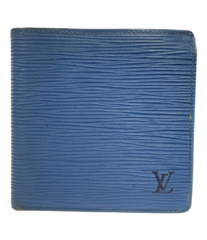ルイヴィトン  二つ折り財布 ポルトビエ カルトクレディ モネ エピ トレドブルー   M63545 メンズ  (2つ折り財布) Louis Vuitton