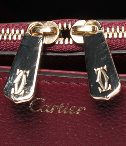 カルティエ 美品 2wayレザーハンドバッグ ボルドー系      レディース   Cartier