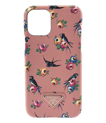 プラダ  モバイルケース 小鳥柄 花柄 iPhone11 Pro用  サフィアーノ スワロー   1ZH113 レディース  (複数サイズ) PRADA