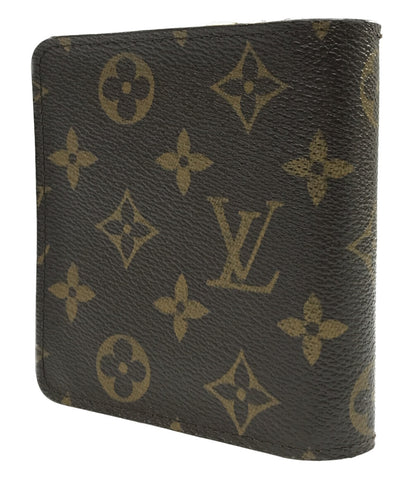 ルイヴィトン  二つ折り財布 ベルボーイプリント コンパクトジップ モノグラム グルーム ブルー   M60036 レディース  (2つ折り財布) Louis Vuitton