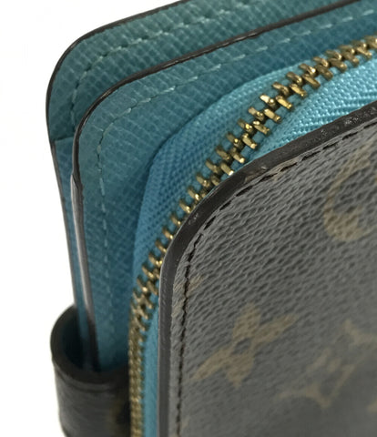 ルイヴィトン  二つ折り財布 ベルボーイプリント コンパクトジップ モノグラム グルーム ブルー   M60036 レディース  (2つ折り財布) Louis Vuitton