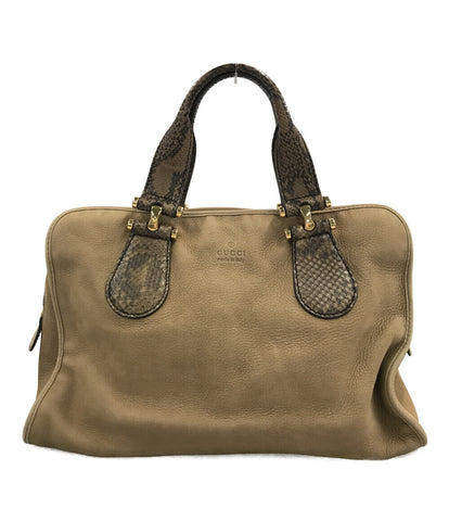【全額返金保証・送料無料】オールドグッチのハンドバッグ・正規品・良品・パイソンRozenaのバッグ一覧