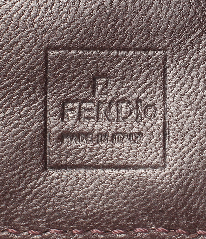 フェンディ 美品 三つ折りコンパクト財布 ペカン レディース (3つ折り