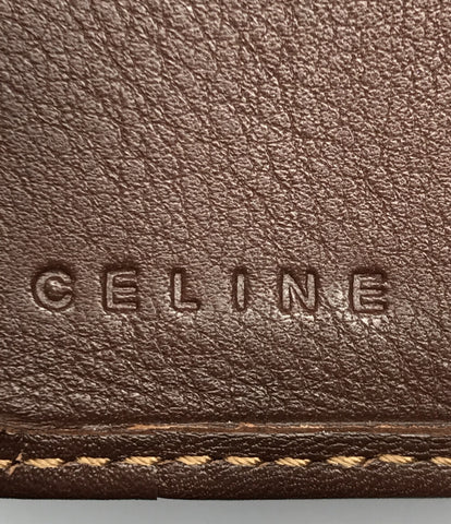 セリーヌ 美品 二つ折り財布 Wホック 中ベラ デニム  パリマカダム    レディース  (2つ折り財布) CELINE