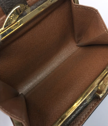 【極美品】ルイヴィトン ポルトモネビエヴィエノワ 二つ折り財布がま口 モノグラム素材PVCレザー