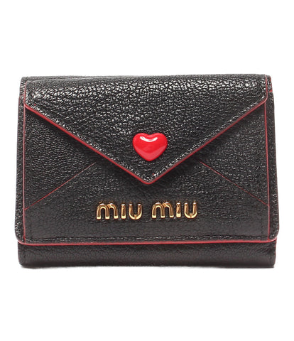 ミュウミュウ 美品 三つ折りミニウォレット     5MH021 レディース  (3つ折り財布) MiuMiu