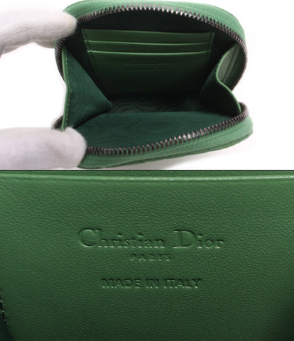 クリスチャンディオール 美品 2wayモバイルケース ラウンド フォンホルダー レディディオール カナージュ    レディース  (ラウンドファスナー) Christian Dior
